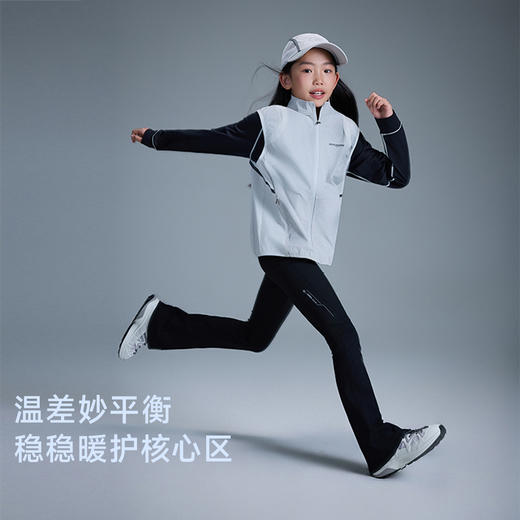 onmygame【黑武士】男童马甲防泼水反光机能风儿童背心GQ15120580 商品图3