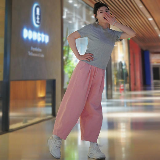 Loi日系全棉气球裤女款宽松休闲裤子 商品图3