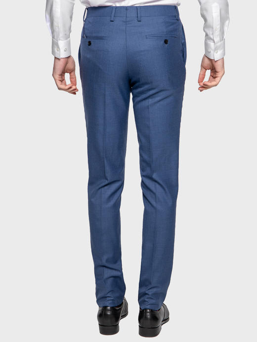 callisto蓝色绵羊毛西裤 商品图4