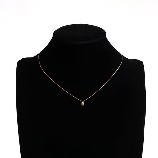 周大福AU750玫瑰金时尚简约0.153克拉钻石吊坠项链46CM（长度可调节）120226TJ56 商品图7