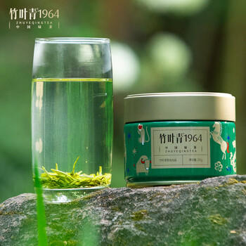 竹叶青1964绿茶 峨眉山茶特级50g 预定2026鲜茶自己喝罐装茶叶15001 /水饮冲调 /茗茶 /绿茶 商品图1