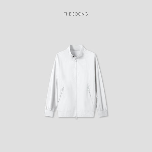 THESOONG"松弛塑型"棉麻混纺透气筋骨感立领夹克外套HLWT8139 商品图0