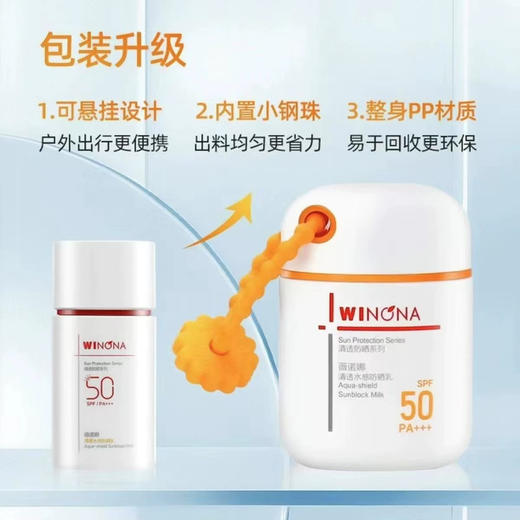 薇诺娜新款清透水感防晒乳50g（SPF50） 商品图3