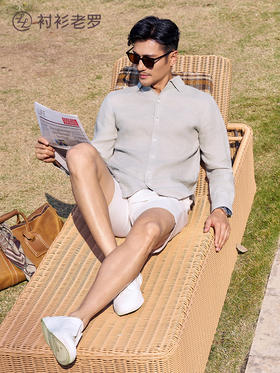 【100%亚麻】经典10长袖衬衫265A7F647L[门店专款]