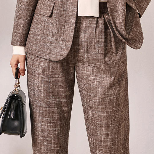 剩S/M 米思阳春季新款气质通勤女式裤子简约百搭显瘦九分休闲裤3667 商品图4