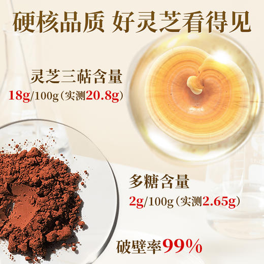 云景天芝牌破壁灵芝孢子粉30g/盒装·浙江大学自研技术·水培灵芝·0农残·云南高原灵芝栽培基地·含量高（顺丰包邮） 商品图3