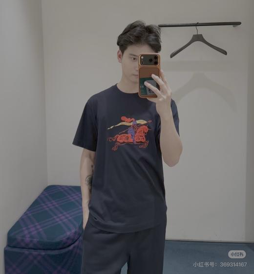 早春 新禧贺岁系列战马骑士刺绣圆领短袖T恤 Z-15860 商品图5