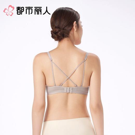 都市丽人内衣B杯薄文胸网布内衣3/4杯内衣聚拢升杯内衣二排四扣无钢圈YBC5A2 商品图2