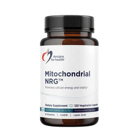 【效期至27年2月】线粒体活力胶囊 Designs for health Mitochondrial NRG 120粒/瓶