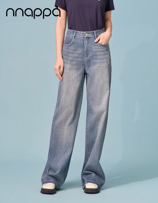 26春夏新款冷晶醋酸时尚阔腿裤3316PA29418 商品图0