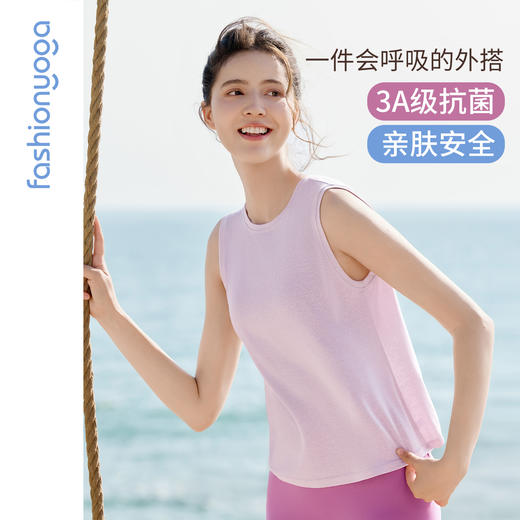 F16205优雅露背亚麻背心外搭 商品图2