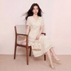 奢姿大码女装2026夏季减龄刺绣碎花V领连衣裙胖妹妹温柔风裙子9962894623 商品缩略图4