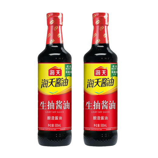 海天生抽酱油（500ml/瓶） 商品图1