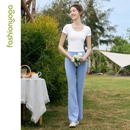 凡圣瑜伽美背蕾丝瑜伽短袖FC16301 商品图11