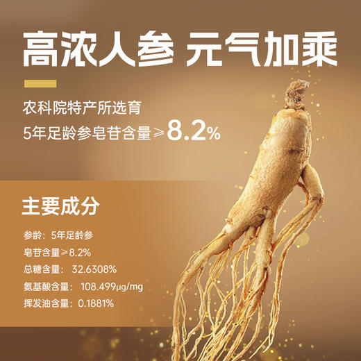 “中国农业科学院特产研究所研制”康力滋 人参驼乳粉 225g/盒*3盒 商品图2