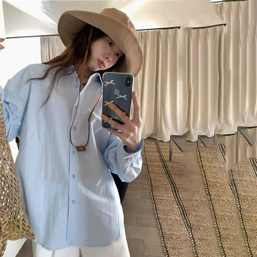 【爆单3-7天发】Beau Muse慵懒风全棉衬衫 | 多种温柔色系可选、休闲随性、透气舒适 商品图2