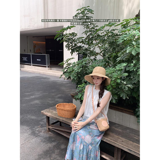 金蘑菇菇（豆蔻半裙新色）芍药与粉荔枝 / 独家开版 淡颜碎花半裙 商品图1