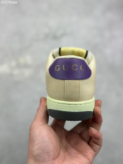 春季特惠💰520 古驰 Screener 古驰运动休闲系列 GG 珐琅扣 小脏鞋 商品图7