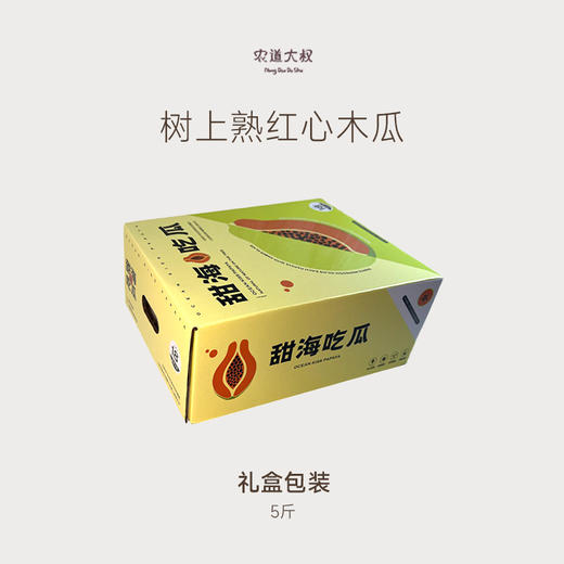 树上熟红心木瓜4.5斤礼盒装 商品图2