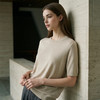 PALUOPO/PL【桑蚕丝混纺】天丝 T 恤女夏季新款宽松显瘦冰感上衣ES250952M 商品缩略图1