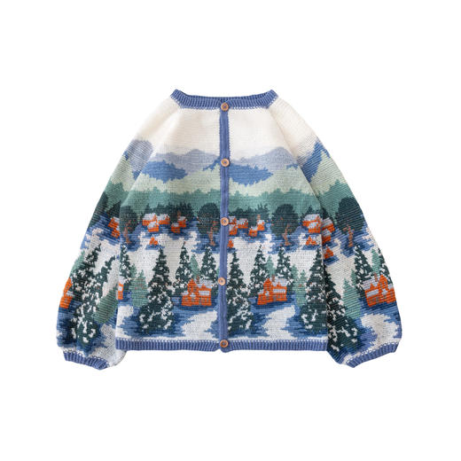 苏苏姐家雪乡开衫手工diy编织钩针毛衣外套毛线团衣服材料包 商品图4