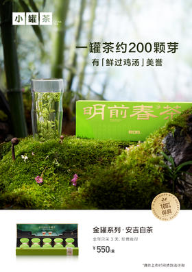 【春茶预售】小罐茶安吉白茶明前手采2026年绿茶茶叶礼盒自己喝