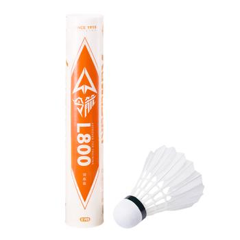 川崎羽毛球耐打稳定训练比赛球天然羽毛12只装 令箭L800 商品图5