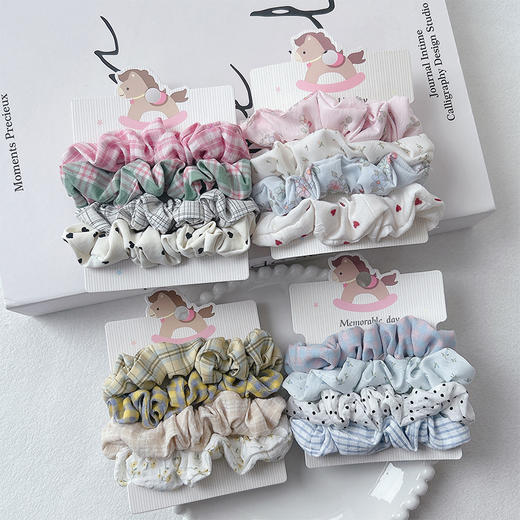 彩色小肠圈卡装发圈（4个）-纪念日百货门店同款169452969 商品图0