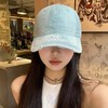 【春季穿搭】美式新款字母复古做旧蓝色棒球帽女款春刺绣帽子显脸小鸭舌帽男潮 商品缩略图1