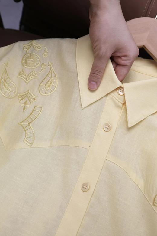 （小眠专属）亚麻棉重工绣花衬衫 C21925408 【下单5~10天发货】 商品图10