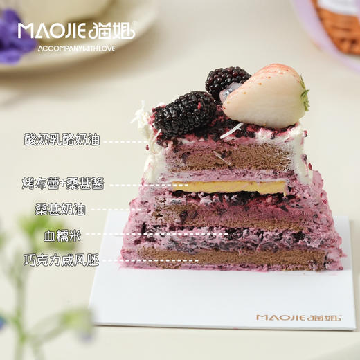 桑葚莓莓雪山小奶糕（仅限到店自提）（巧克力蛋糕胚，6%糖） 商品图1