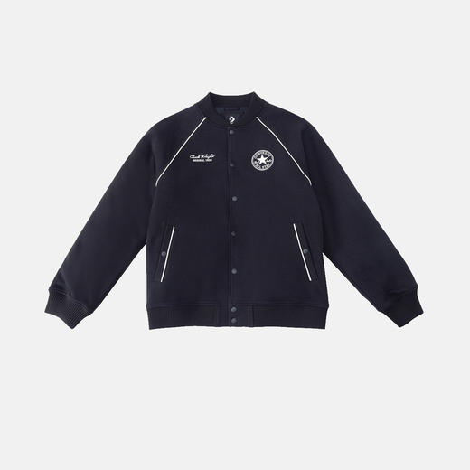 【春上新】【8折】 7楼CONVERSE匡威 黑色棒球外套UCJ694-023 吊牌价799元折后价639 商品图0