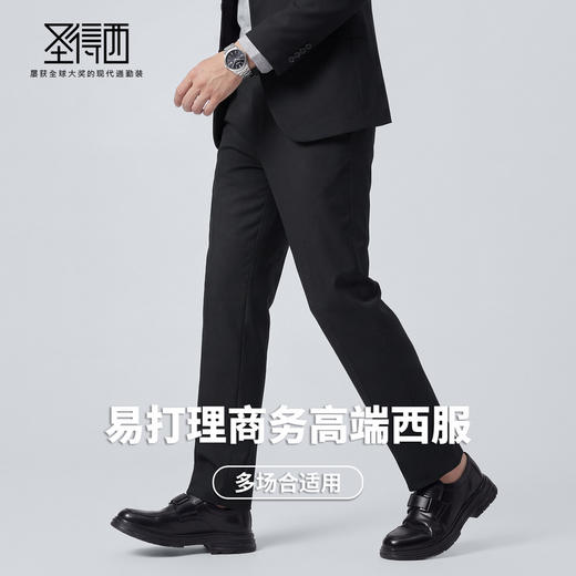 【不易变形】圣得西男士2026新款西服套装春季商务休闲高端西装 商品图2