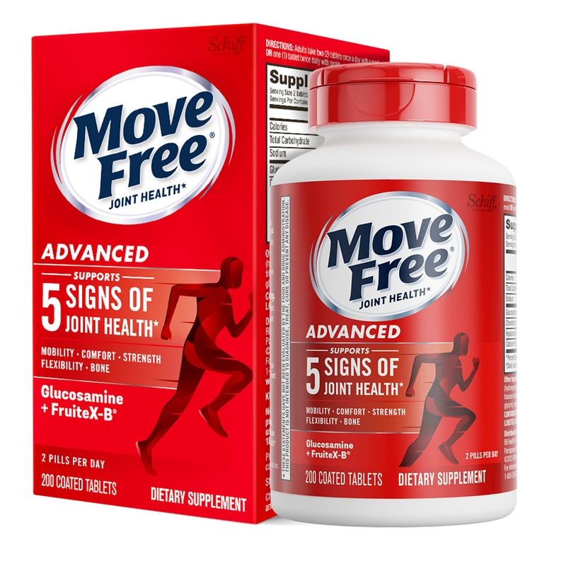 【山水专属】Move Free益节 维骨力氨糖软骨素 红瓶200粒