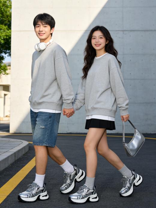 赵露思“GGCC”同款月落星河情侣厚底老爹鞋 商品图0