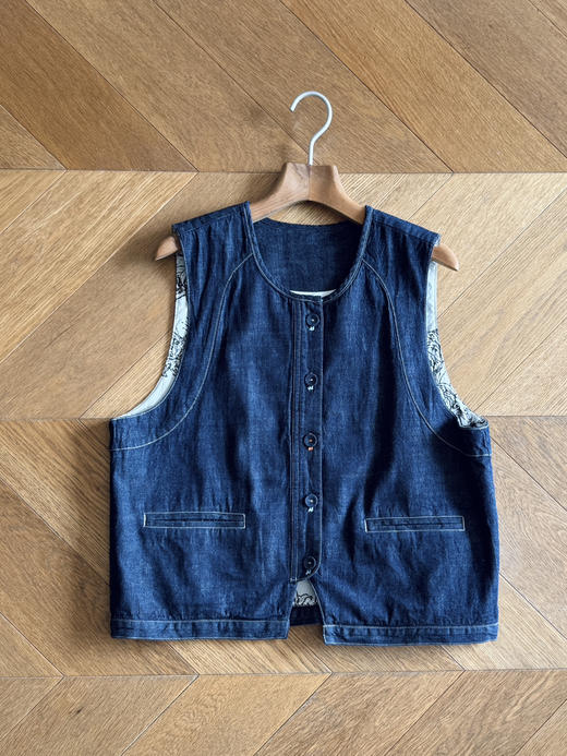 26春夏--叠穿层次感--品质牛仔马甲【包邮+三天无理由退换】 商品图12