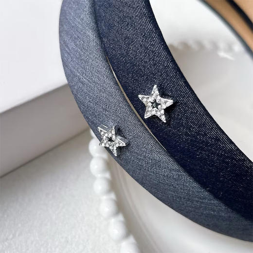 简约小众牛仔蓝发箍-纪念日百货门店同款169599733 商品图1