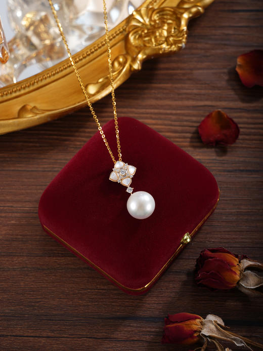 子佩集【四叶相思】银S925珍珠惜王妃套链项链【L0167】双色四叶草2602 商品图2