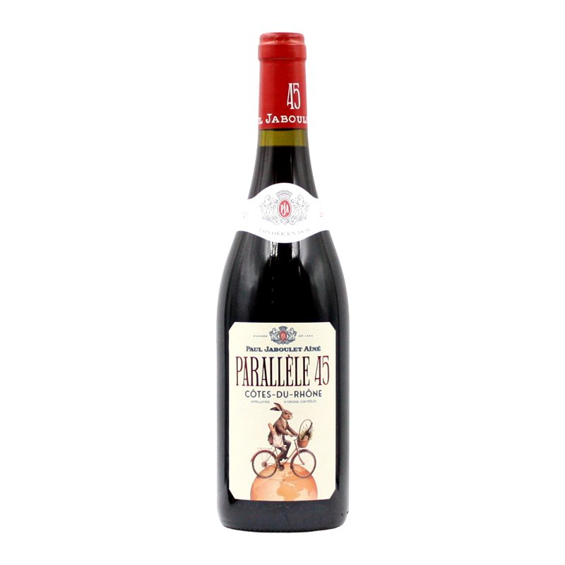 嘉伯乐罗纳河谷北纬45度玉兔红葡萄酒2023 Paul Jaboulet, Rabbit “Parallèle 45 Rouge” Côtes du Rhône AOP 2023