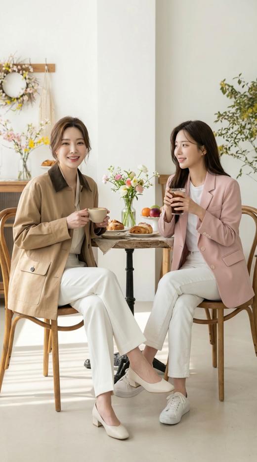 复古撞色领设计巴恩风袖口拼色外套 商品图4