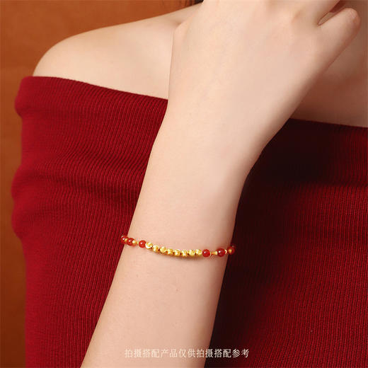 【新品首发】黄金猫眼小金珠8颗 足金小珠子配珠转运珠DIY搭配MEMORA诗普琳HP926601 商品图1