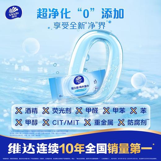 维达婴儿湿巾手口  专用便携式外出小包迷你装纯水家庭清洁宝宝孕妈1.63 商品图6