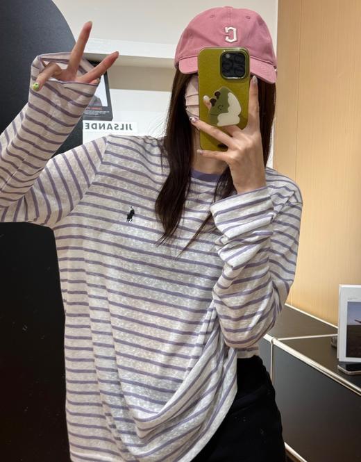 一店d ❗️𝐑𝐚𝐥𝐩𝐡 𝐥𝐚𝐮𝐫𝐞𝐧长袖➕短袖
进口的天丝雪花棉麻 真的太太太治愈了谁懂啊 一件小马标=低调高级感 条纹控的姐妹真的要囤！！各种身材都可以毫无压力驾驭 商品图14