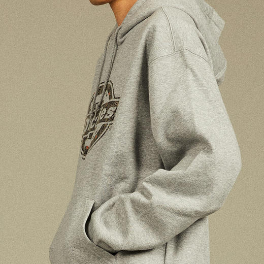 Dickies加绒连帽卫衣秋冬男女同款潮流宽松长袖百搭加厚情侣上衣DK012604 商品图11