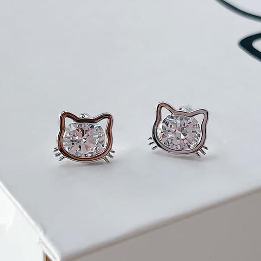 可爱猫咪银针耳环-纪念日百货门店同款160895173 商品图1
