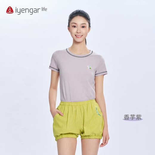 艾扬格 life C1223瑜伽OM女装T恤短袖 轻盈冰爽 原创设计经典瑜伽符号ॐ‌ 视觉立体层次丰富 商品图2