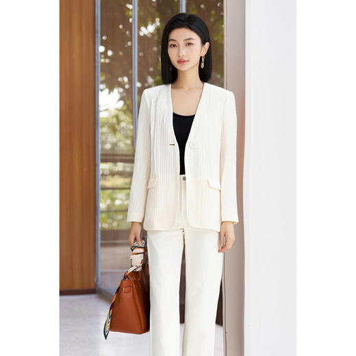 剩S/L/XXL 肌理感西装外套+休闲裤套装5P25CG5091 商品图1