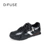Dfuse迪芙斯2026春季新款皱纹牛皮拼钻双鞋带潮酷运动鞋德训鞋 商品缩略图6