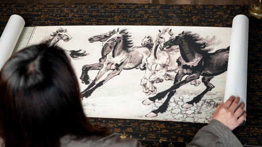 徐悲鸿《六骏图》匠心典藏版|一笔奔马，千年气韵，马到成功|真迹底本高清复刻，12轮严苛校色，全手工制作，典藏百年如新 商品图6