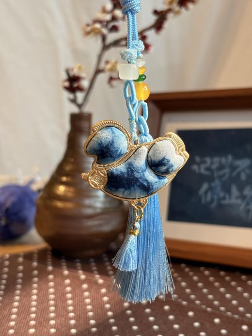 非遗扎染马挂件手工草木染布艺包挂钥匙挂饰品 商品图2